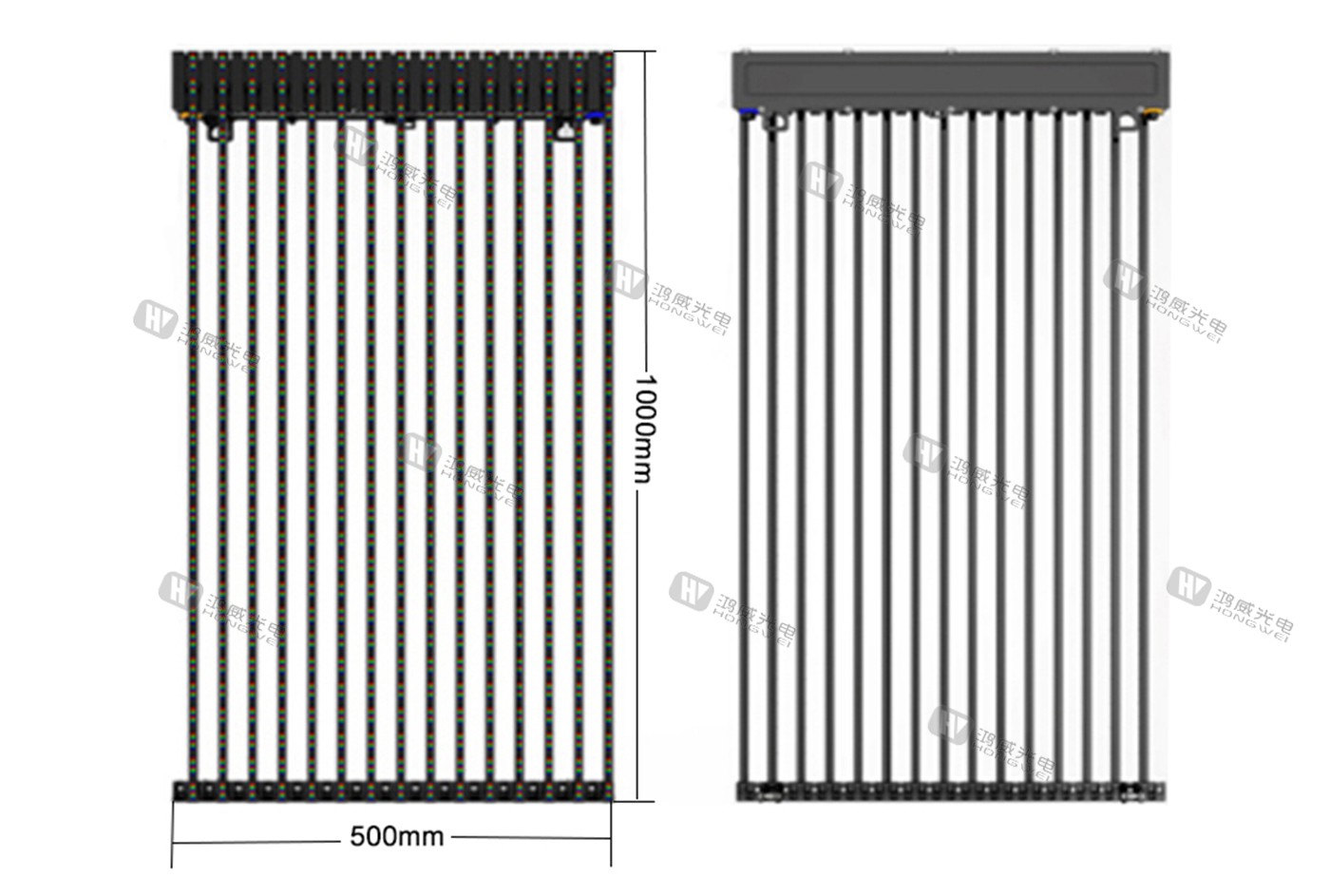 P15.6 P20 Led Mesh Curtain Outdoor Transparent Led Screen 