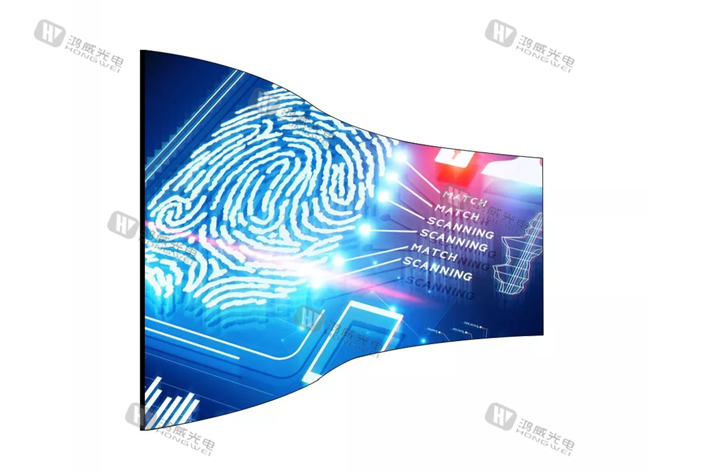 Indoor Advertising Round Column Led Display P2 Curved Led Wall