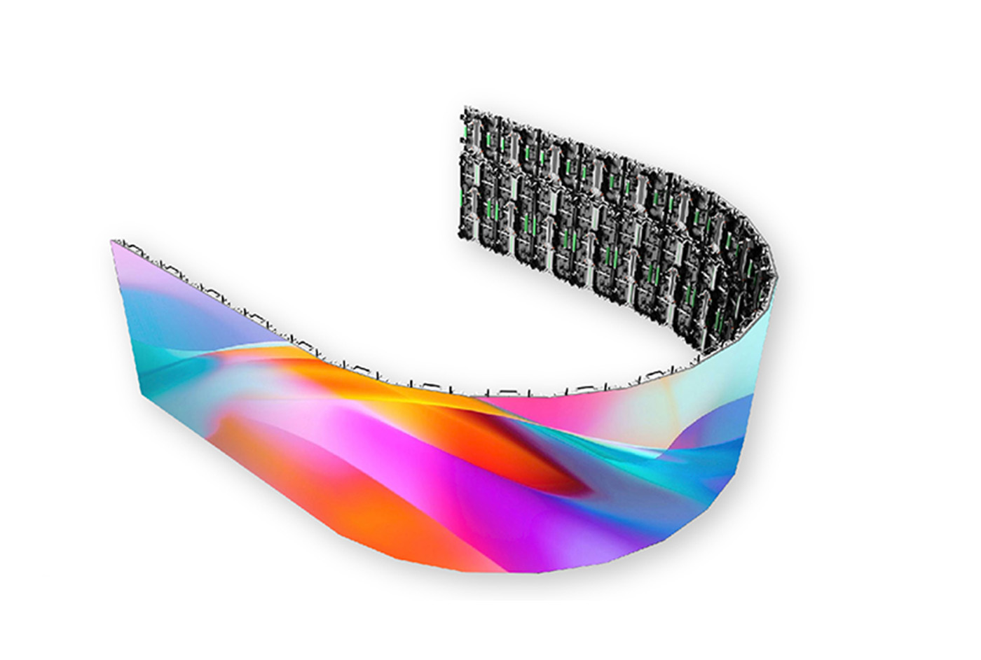 Cable Free 90 Degree Corner Curved P2.6 3D Rental Led Video Wall