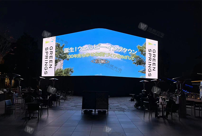 Outdoor right-angled naked-eye 3D creative LED display