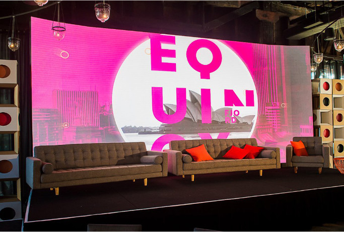 Conference LED background wall screen