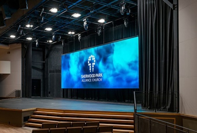Indoor church LED screen