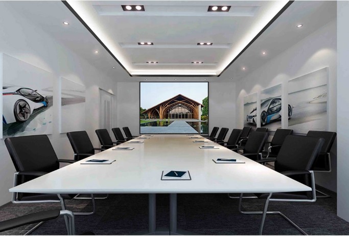 Tela de LED de alta definição para conferência