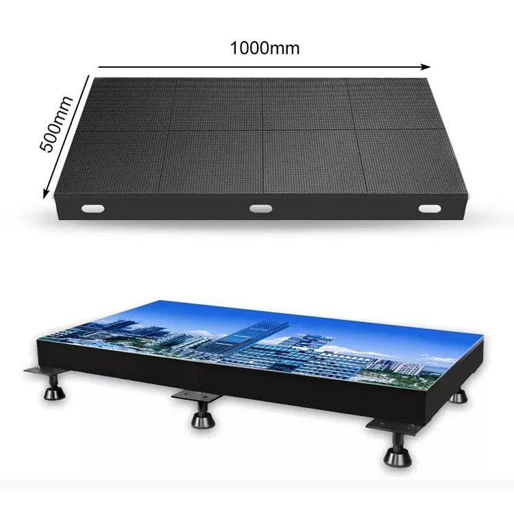 Led dance floor screen size