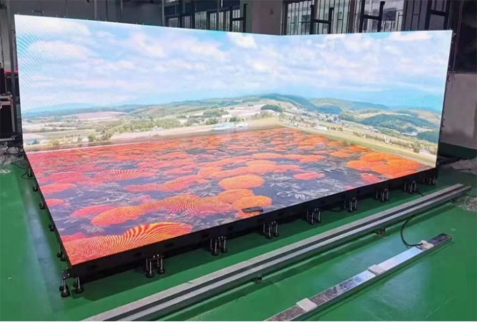 Immersive led dance floor display