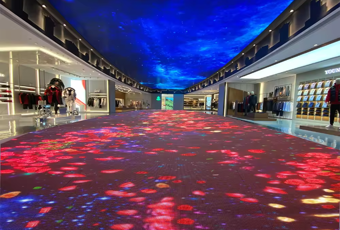 Dance floor led for shopping mall