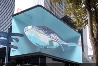 Outdoor naked-eye 3D LED display