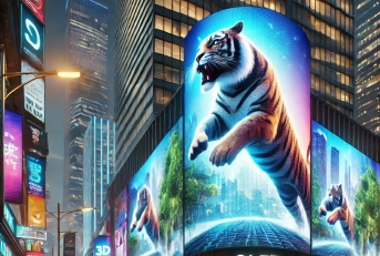 outdoor glass free 3d led screen