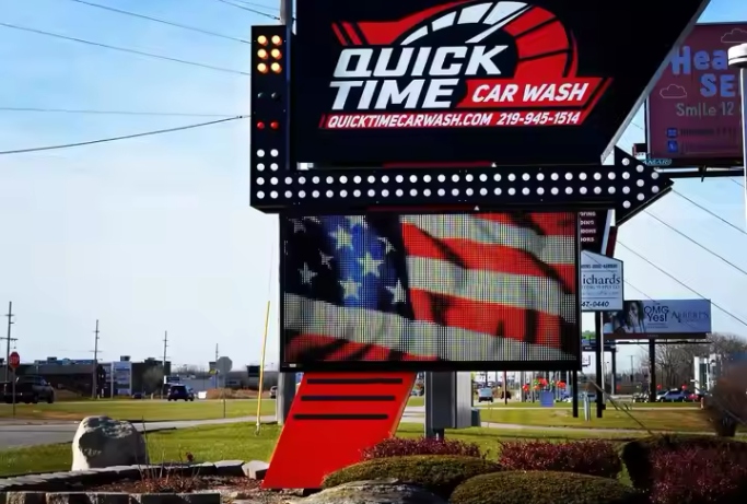 Front Service LED display